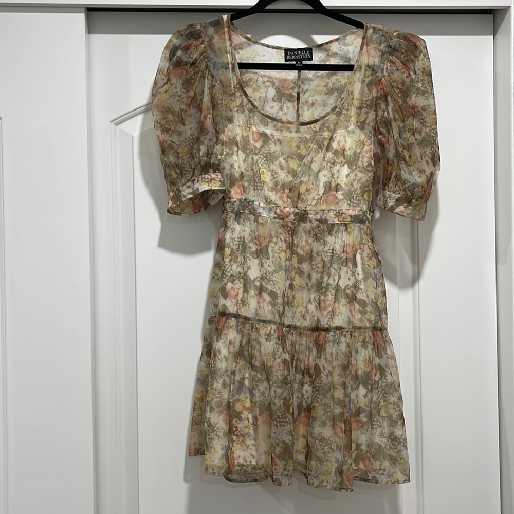 Danielle Bernstein Floral Mini Dress